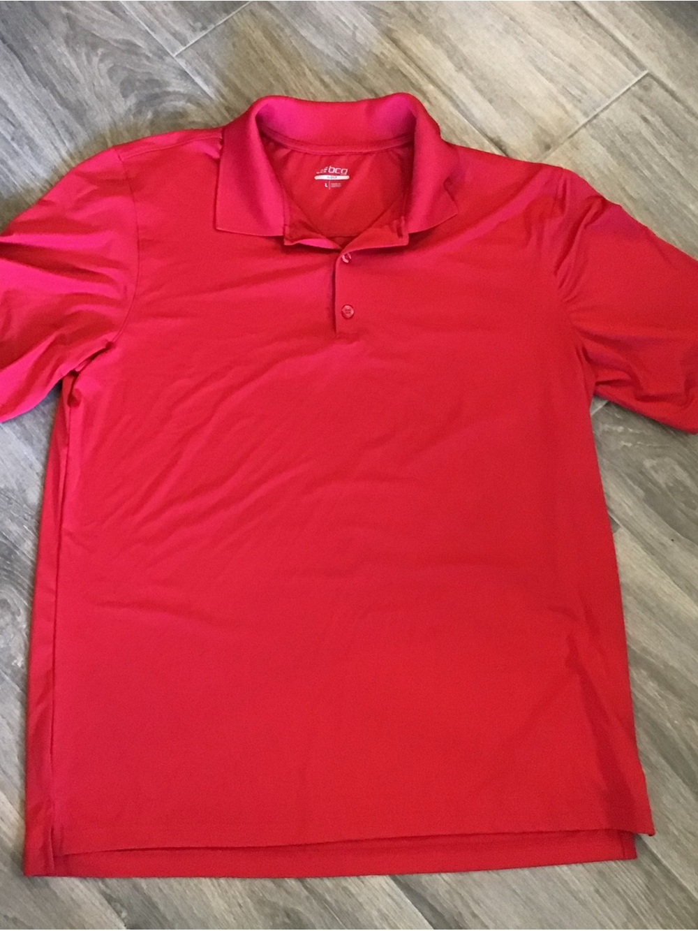 bcg Bright Red Men's Polo Shirt